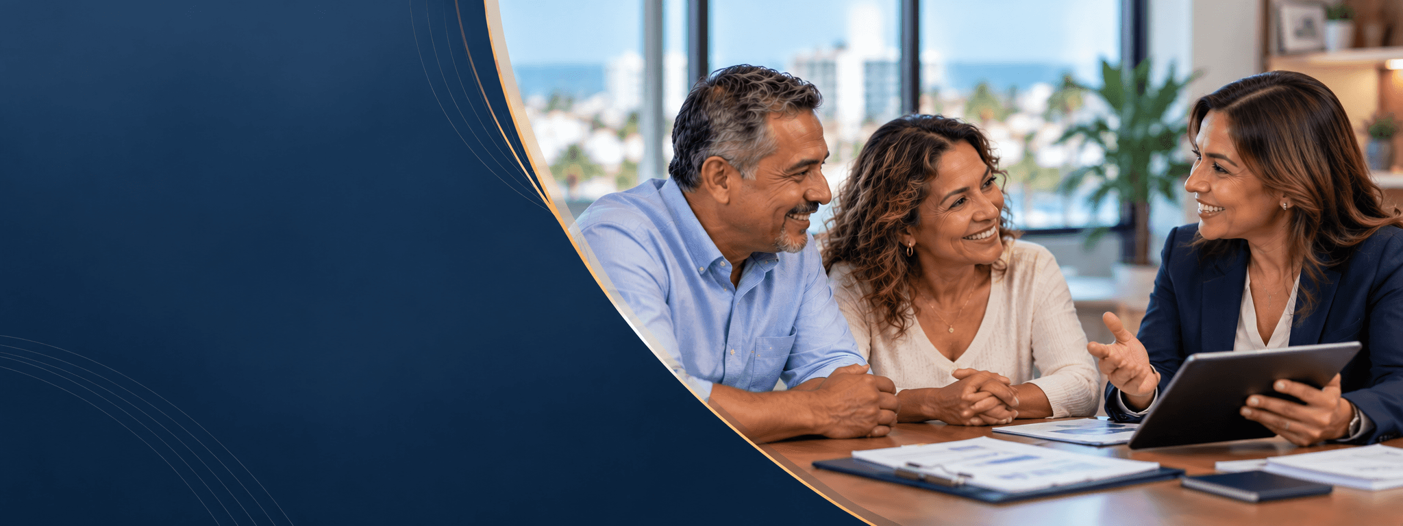 Friendly Financial Consultation Scene