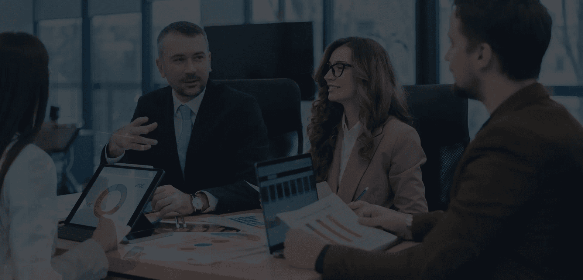 Advisors collaborating